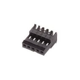 10 pcs : 3-644575-5 - Headers & Wire Housings 05P MTA100 CONN ASSY BLK LF