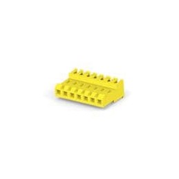 10 pcs : 3-640600-7 - Headers & Wire Housings FEED THRU WO TAB 7P L.R. yellow 20 AWG