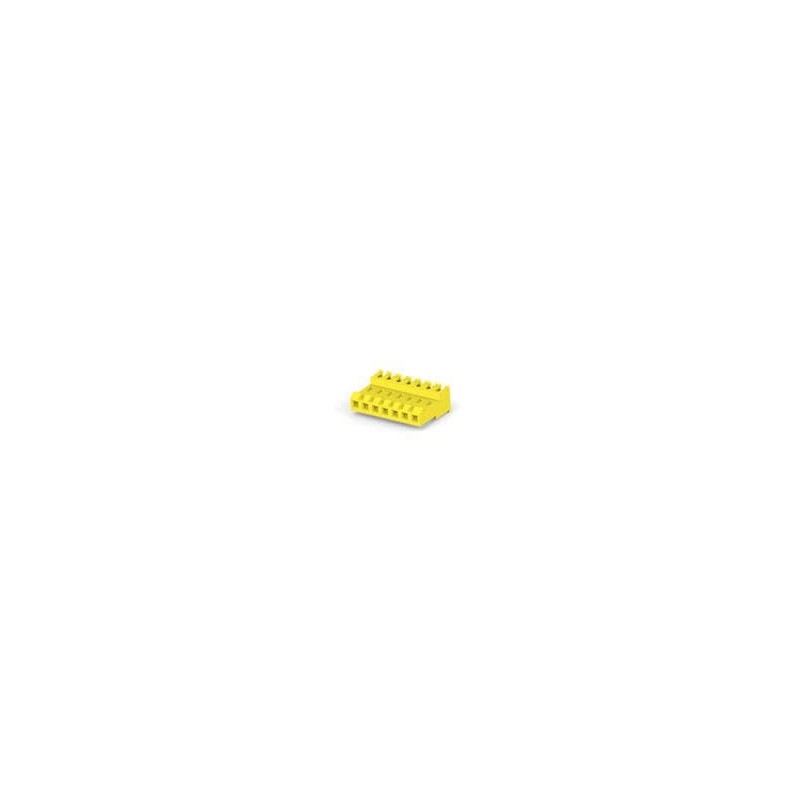 10 pcs : 3-640600-7 - Headers & Wire Housings FEED THRU WO TAB 7P L.R. yellow 20 AWG