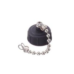 10 pcs : CAP-WABMSPB1 - Standard Circular Connector Mini USB B Cap Screw with Metal Chain