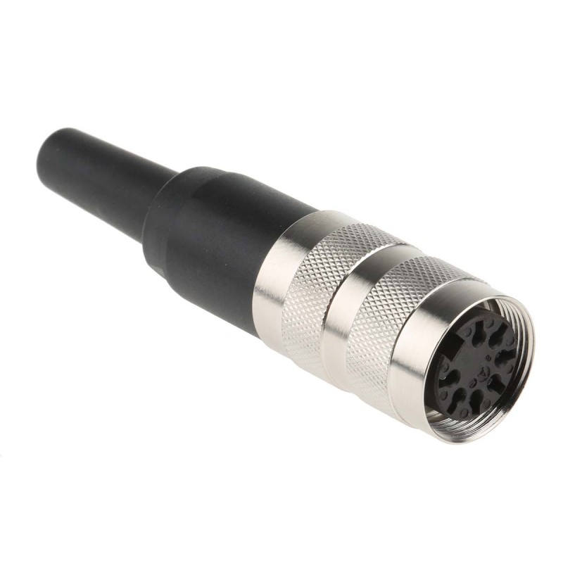 1 pcs - Amphenol Industrial, C 091 A 7 Pole M16 Din Socket, DIN 45329, 4A, 100 V IP40, Screw Lock, Female, Cable Mount