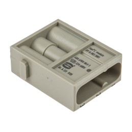 1 pcs - HARTING Heavy Duty Power Connector Module, 40A, Male, Han-Modular Series, 3 Contacts