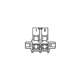 10 pcs : 365058-1 - Automotive Connectors 2P HSG F/JR TIMER NAT