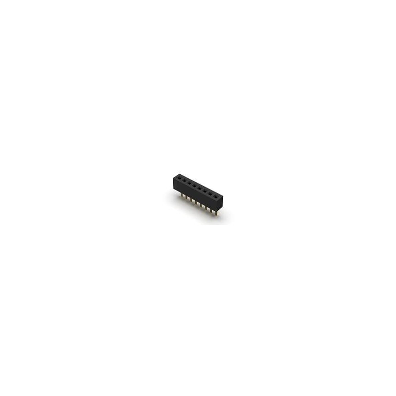 10 pcs : BC065-10-A-L-D - Board to Board & Mezzanine Connectors 10w, 1.0mm Pitch Socket, SIL, TH, Vert, GF, Tube