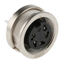 1 pcs - binder Circular Connector, 5 Contacts, Panel Mount, M16 Connector, Socket, Female, IP40, 680 Series
