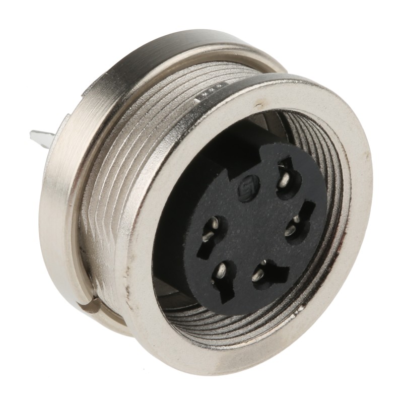 1 pcs - binder Circular Connector, 5 Contacts, Panel Mount, M16 Connector, Socket, Female, IP40, 680 Series