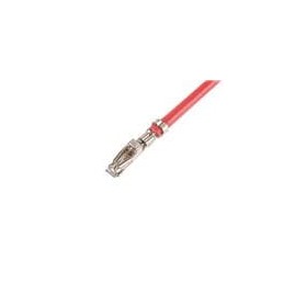 10 pcs : 217501-2101 - Rectangular Cable Assemblies Pre-Crimped Lead 75mm , 26 AWG, Red