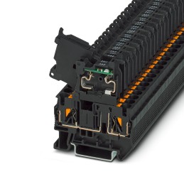 1 pcs - Phoenix Contact PT 4-HESILED 24 (5X20) Series Black Fused DIN Rail Terminal, 0.2 - 6mm², Single-Level, Push In