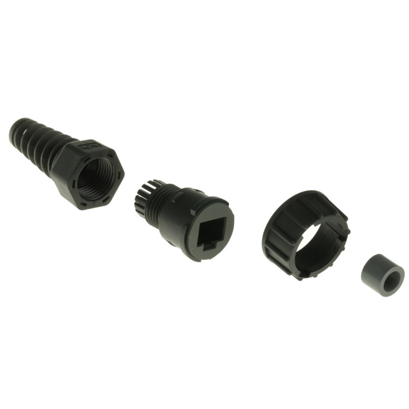 1 pcs - Amphenol Industrial RDP Series Male RJ45 Connector, Cable Mount