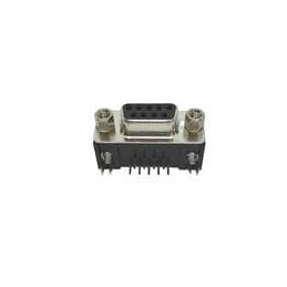 10 pcs : DE09-SL-25 - D-Sub Standard Connectors 9P FEMALE RT ANGL PCB MT .318'