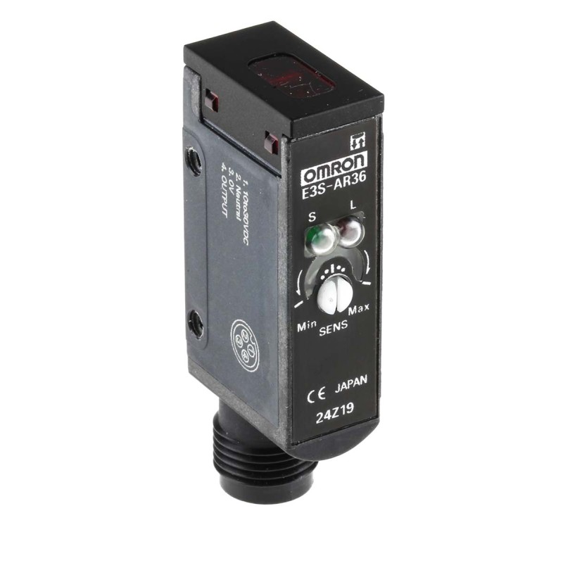 1 pcs - Omron Retroreflective Photoelectric Sensor, Block Sensor, 100 mm - 2 m Detection Range