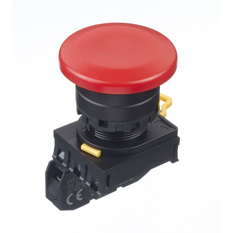 1 pcs - Idec YW Series Illuminated Push Button Complete Unit, Panel Mount, 22mm Cutout, SPST, IP65