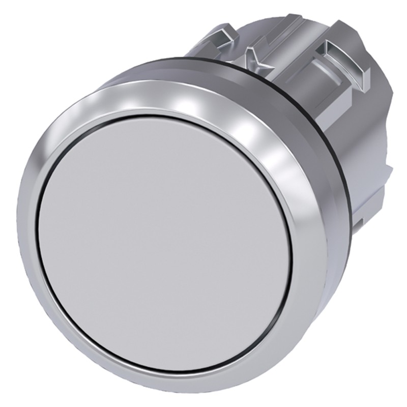 1 pcs - Siemens SIRIUS ACT Series White Momentary Push Button Head, 22mm Cutout, IP66, IP67, IP69K