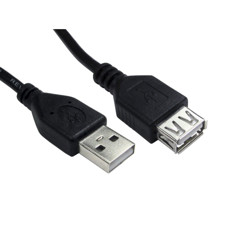 1 pcs - RS PRO USB 2.0 Cable, Male USB A to Female USB A Cable, 500mm