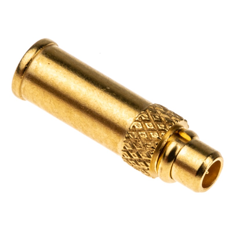 1 pcs - Huber+Suhner, Plug Cable Mount MMCX Connector, 50Ω, Crimp Termination, Straight Body