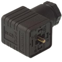 1 pcs - Hirschmann GDM 3P+E DIN 43650 A, Female Solenoid Valve Connector, 250 V ac/dc Voltage
