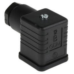1 pcs - Hirschmann GDM 3P+E DIN 43650 A, Female Solenoid Valve Connector, 250 V ac/dc Voltage