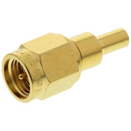 1 pcs - Telegartner, Plug Cable Mount SMA Connector, 50Ω, Crimp Termination, Straight Body
