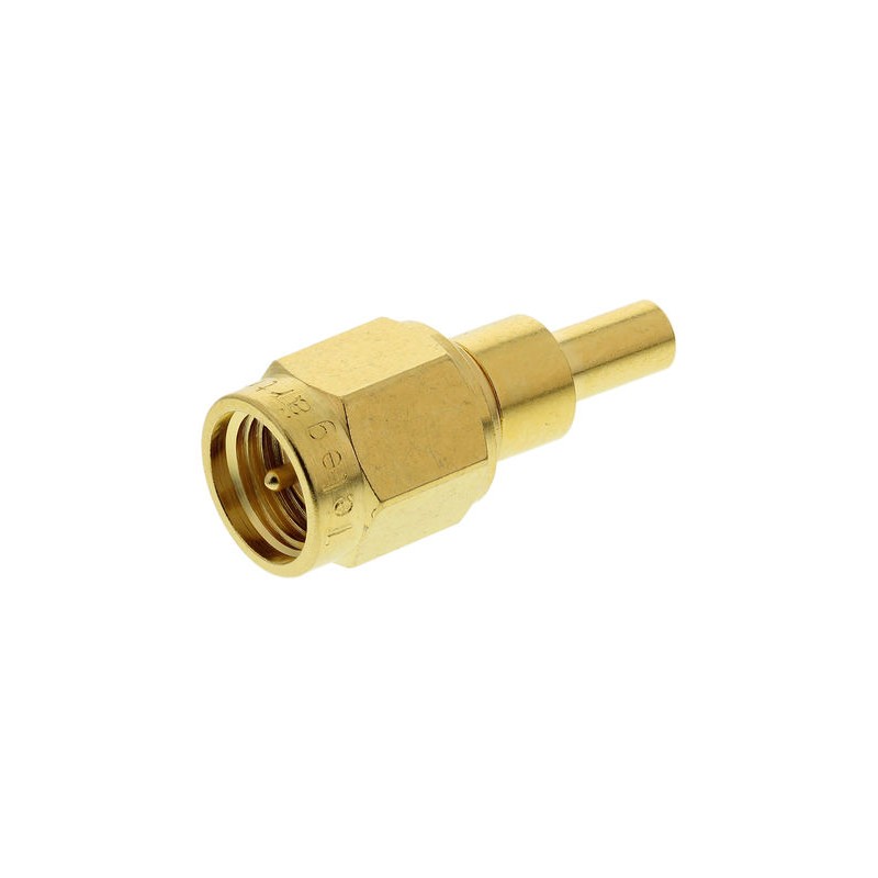 1 pcs - Telegartner, Plug Cable Mount SMA Connector, 50Ω, Crimp Termination, Straight Body