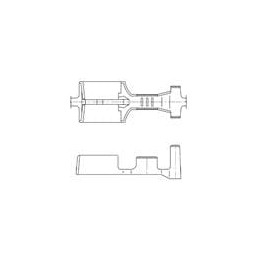 10 pcs : 71162873 - Automotive Connectors TERM 250 X FEM 6.3MM SLD