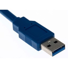 1 pcs - RS PRO USB 3.0 Cable, Male USB A to Female USB A USB Extension Cable, 2m