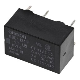 1 pcs - Omron PCB Mount Power Relay, 9V dc Coil, 3A Switching Current, SPDT