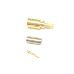 1 pcs - RS PRO, jack Cable Mount SMB Connector, 50Ω, Crimp Termination, Straight Body