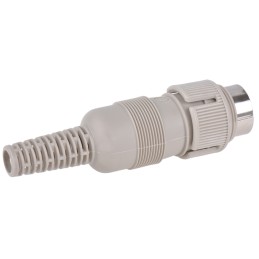 1 pcs - Hirschmann, MAS 6 Pole Din Plug, DIN 45322, 4A, 34 V ac/dc IP30, Screw Lock, Male, Cable Mount