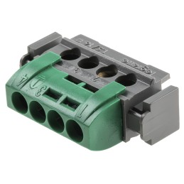 1 pcs - Legrand Distribution Block, 4 Way, 1.5 - 16mm², 80A, 400 V ac, Green
