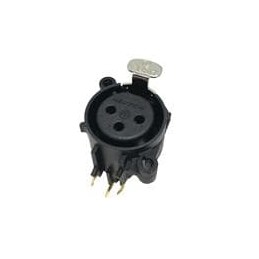 10 pcs : NC3FAAH - XLR Connectors RECP, AA series, XLR 3 pin, plastic/gold