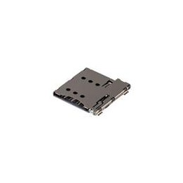 10 pcs : MSIM-1-A - Memory Card Connectors 7 Positions, Push In, Auto Eject Out, SMT, 1.37 mm Height Above Board,