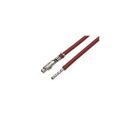 10 pcs : 217491-2101 - Rectangular Cable Assemblies Pre-Crimped Lead 75mm Lngth, 26 AWG, Red