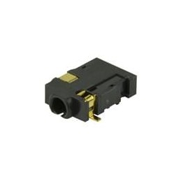 10 pcs : MJ1-2533-SMT-TR - Phone Connectors 2.5 mm, Mono, Right Angle, Surface Mount (SMT), 2 Conductors, 1 Internal Switch, Aud
