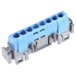 1 pcs - Legrand Distribution Block, 8 Way, 1.5 - 16mm², 80A, 400 V ac, Blue