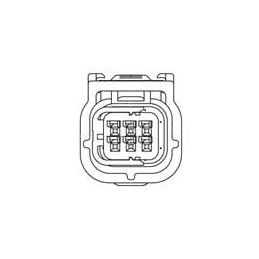 10 pcs : MWTRB-06-1A-R - Automotive Connectors Female MTW Connector