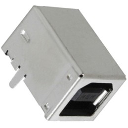 1 pcs - Molex Right Angle, Through Hole, Socket Type B USB Connector