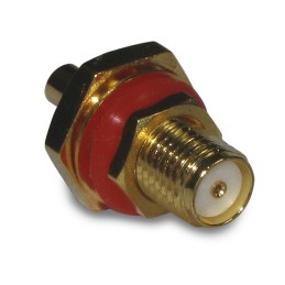 1 pcs - Amphenol RF, jack Panel Mount SMA Connector, 50Ω, Solder Termination, Straight Body
