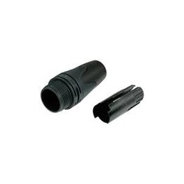 10 pcs : BXX-14 - XLR Connectors XX SERIES BLACK BOOT/STRAIN RELIEF