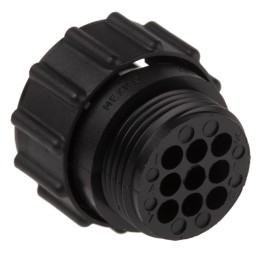 1 pcs - TE Connectivity Circular Connector, 9 Contacts, Cable Mount, Plug, Female, CPC Series 1 Series