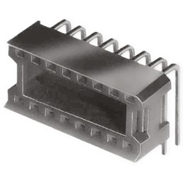 1 pcs - Aries Electronics, Vertisocket 2.54mm Pitch Right Angle 10 Way, Through Hole Closed Frame IC Dip Socket, 1.5A