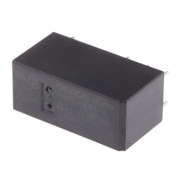 1 pcs - Omron PCB Mount Power Relay, 48V dc Coil, 5A Switching Current, DPDT