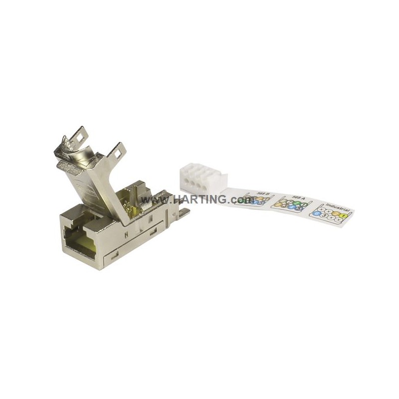 1 pcs - HARTING Jack, 8 Way, Female, HARTING RJ Industrial, Cable Mount