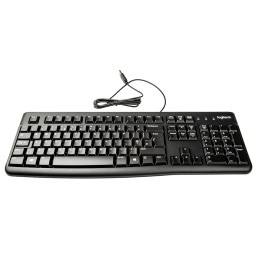 1 pcs - Logitech Wired USB Keyboard, QWERTY (UK), Black