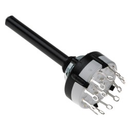 1 pcs - Lorlin, 12 Position SPST Rotary Switch, 150 mA @ 250 V ac, Solder Tab