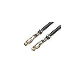 10 pcs : 217490-1221 - Rectangular Cable Assemblies Pre-Crimped Lead 75mm Lngth, 22 AWG, Blk