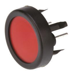 1 pcs - Red Tactile Switch, SPST 125 mA @ 48 V dc