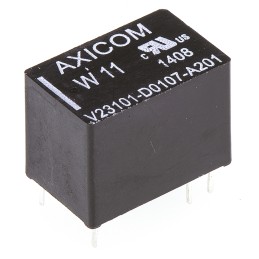 1 pcs - TE Connectivity PCB Mount Signal Relay, 24V dc Coil, 1.25A Switching Current, SPST