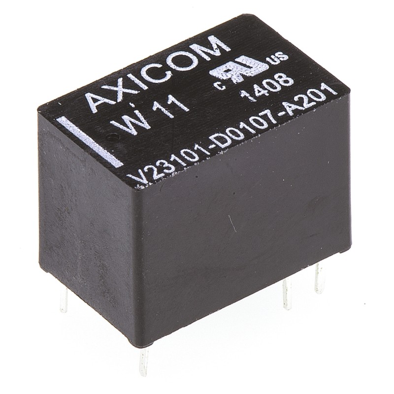 1 pcs - TE Connectivity PCB Mount Signal Relay, 24V dc Coil, 1.25A Switching Current, SPST