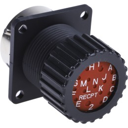 1 pcs - ITT Cannon Circular Connector, 15 Contacts, Panel Mount, Socket, Male, IP67, Trident Neptune Series