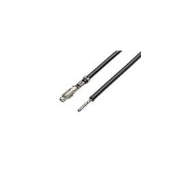 10 pcs : 217491-1204 - Rectangular Cable Assemblies Pre-Crimped Lead 300mm Lngth, 26 AWG, Blk